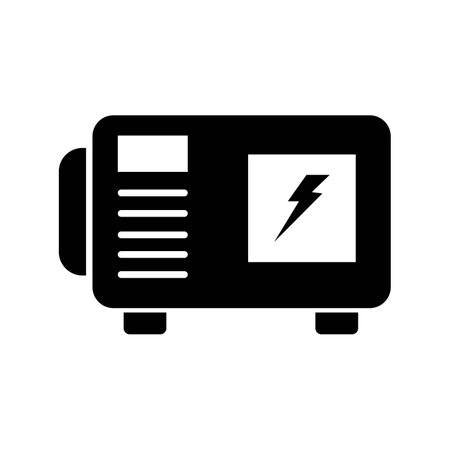 generator icon logo vector design templateのイラスト素材