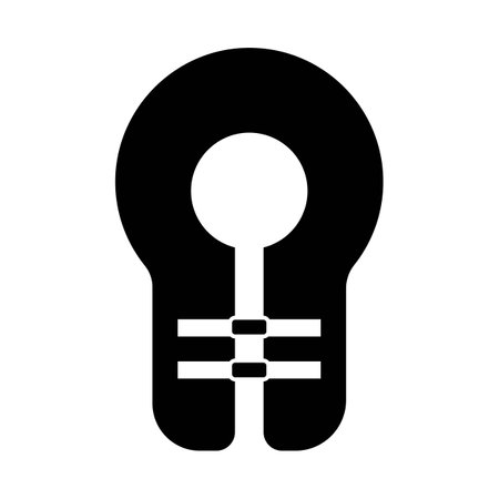life jacket icon logo vector design templateのイラスト素材