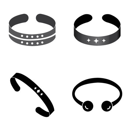 bracelet icon logo vector design templateのイラスト素材