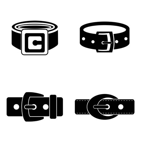 belt icon logo vector design templateのイラスト素材