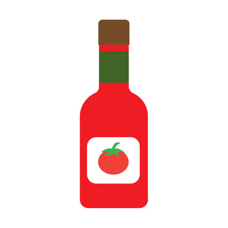 tomato sauce icon logo vector design templateのイラスト素材