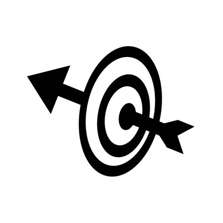 target accuracy icon logo vector design templateのイラスト素材