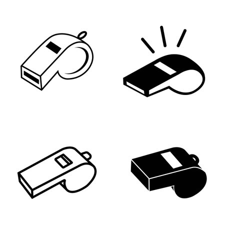 whistle icon logo vector design templateのイラスト素材
