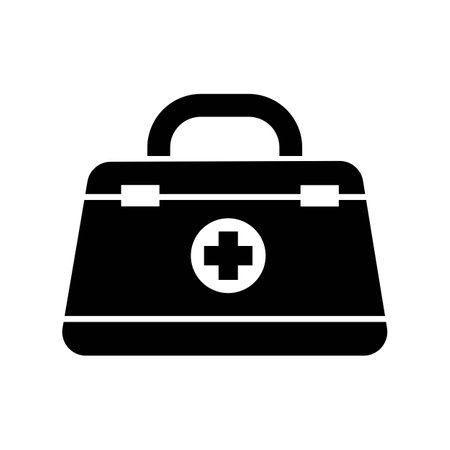 First aid box icon logo vector design templateのイラスト素材