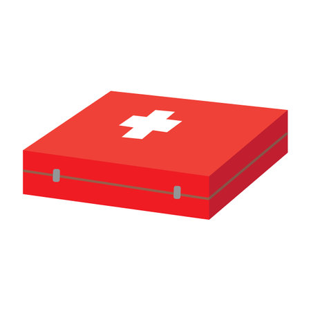 First aid box icon logo vector design templateのイラスト素材