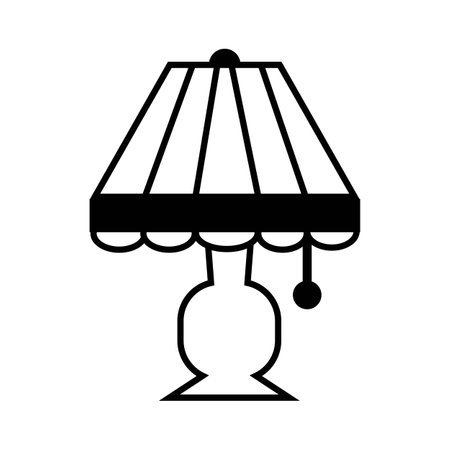 night lamp icon logo vector design templateのイラスト素材