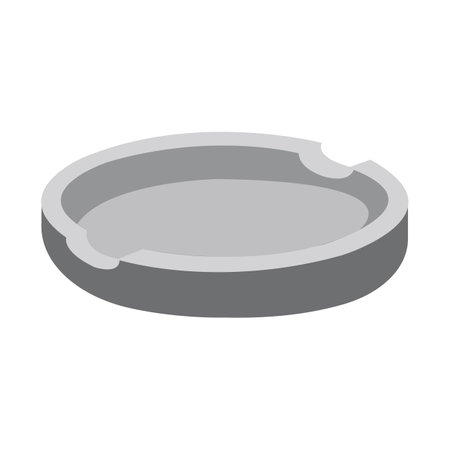 cigarette ashtray icon logo vector design templateのイラスト素材
