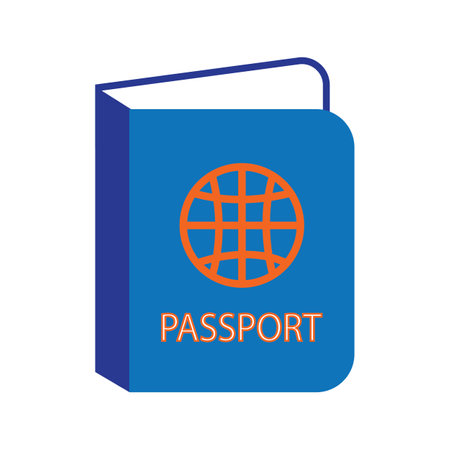 passport icon logo vector design templateのイラスト素材