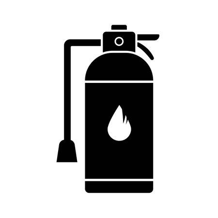 fire extinguisher icon logo vector design templateのイラスト素材