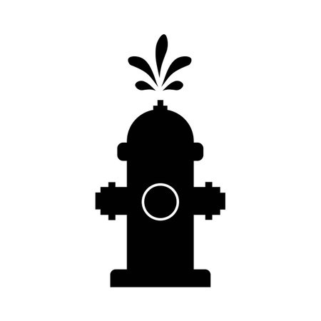 fire hydrant icon logo vector design templateのイラスト素材