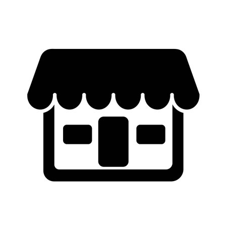 market shop icon logo vector design templateのイラスト素材