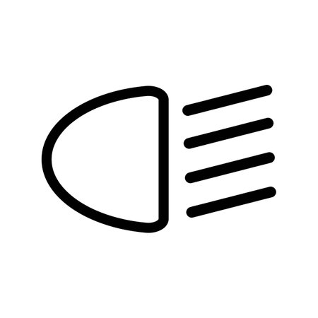 front car lights icon logo vector design templateのイラスト素材