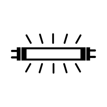 fluorescent bulbs icon logo vector design templateのイラスト素材