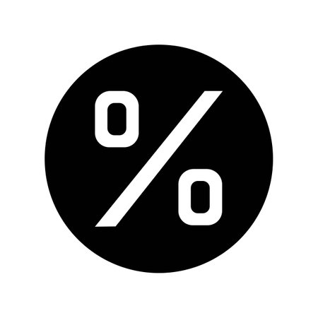 percent logo icon vector design templateのイラスト素材