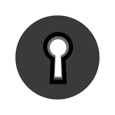 key hole icon logo vector design templateのイラスト素材