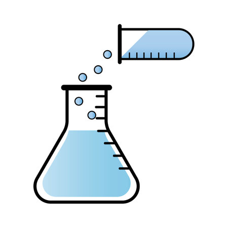 chemistry laboratory icon vector illustration designのイラスト素材