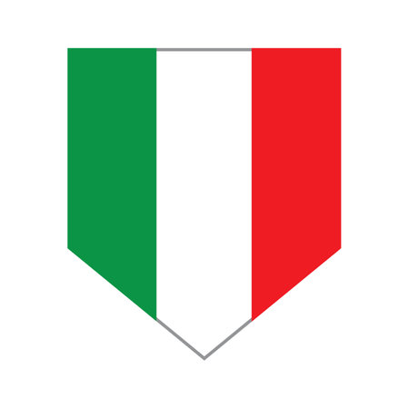 italian flag icon vector illustration designのイラスト素材