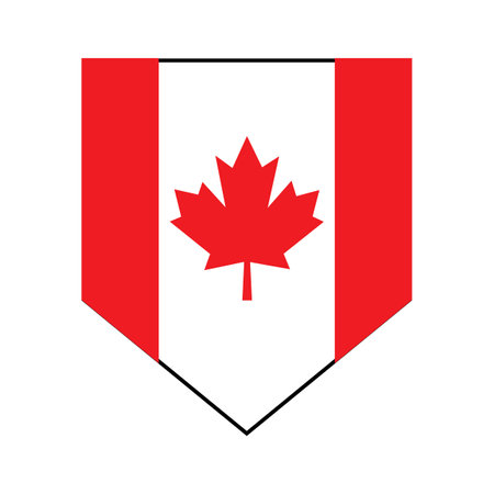 Canada national flag icon vector illustration designのイラスト素材