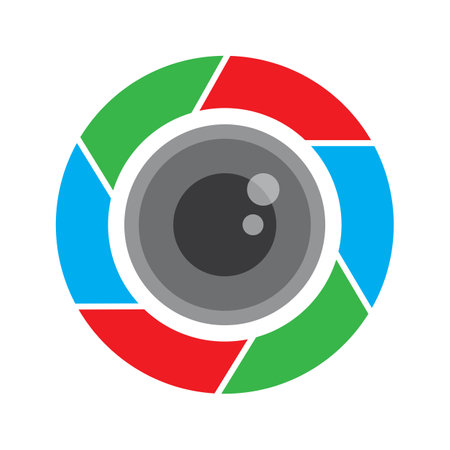 camera lens icon vector illustration designのイラスト素材