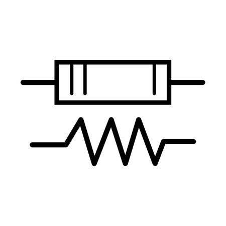 Electrical resistor icon vector illustration designのイラスト素材