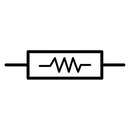 Electrical resistor icon vector illustration designのイラスト素材
