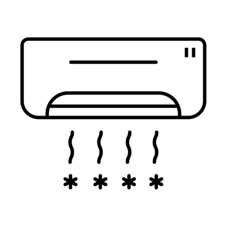 air conditioning icon vector illustration design templateのイラスト素材