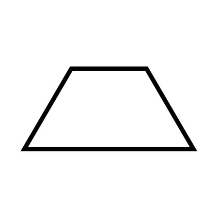 trapezoid icon vector illustration design templateのイラスト素材