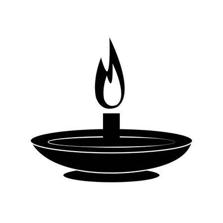 oil lamp icon vector illustration design templateのイラスト素材