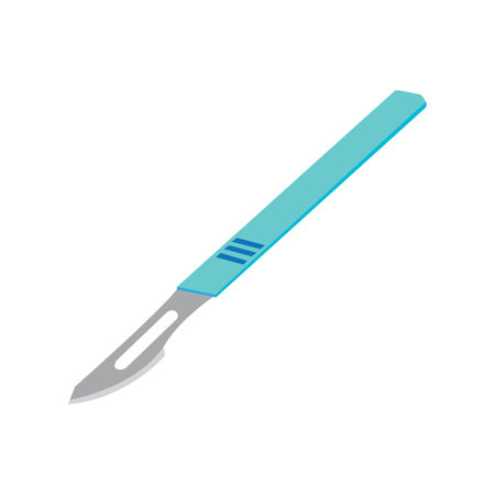 surgical scalpel icon vector illustration design template