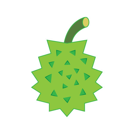 durian icon vector illustration design templateのイラスト素材