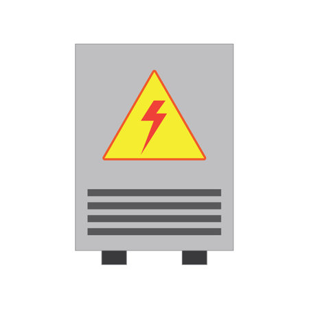 electrical box panel icon vector illustration design template