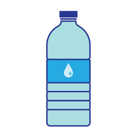 mineral water bottle icon vector illustration design templateのイラスト素材