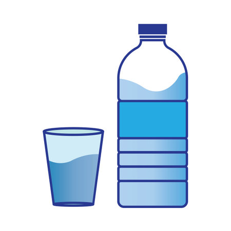 mineral water bottle icon vector illustration design templateのイラスト素材