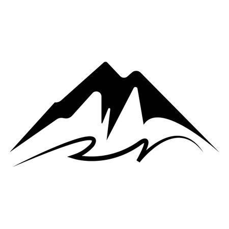 mountain icon illustration design templateのイラスト素材