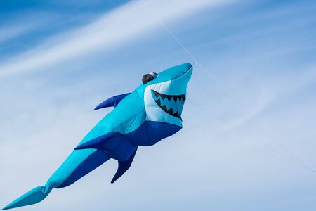 Cervia, Italy - May 2, 2015: Some kites That Participated in the International Kite Festival in 2015 in Cervia.のeditorial素材