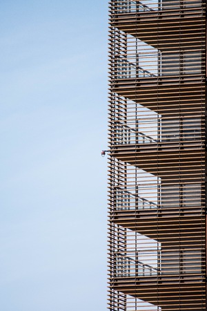 Milan - The area of Piazzale Maciachini includes a recent episode of the transformation of the historic industrial city: where Carlo Erba had its headquarters, the offices and laboratories, today we find a new central business district of offices with greのeditorial素材