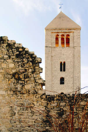 In the old town, there are ruins of many ages and dominationsの写真素材
