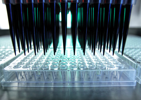Analysis of samples using automated roboticsの写真素材