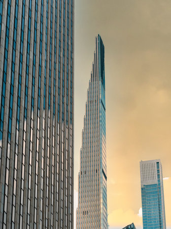 skyscrapers in the city luxury high class New Yorkの写真素材
