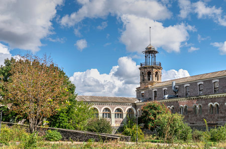 Abandoned old sanatorium Kuialnyk in Odessa  Ukraineの写真素材