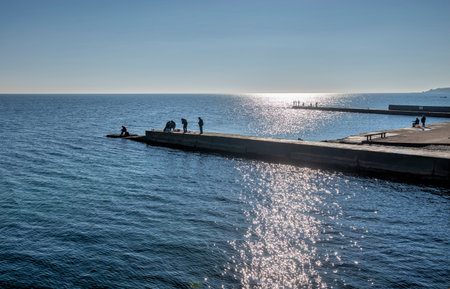Black sea coast in Odessa  Ukraineの写真素材