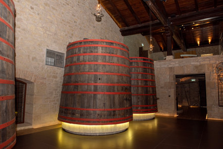 Interior of the Marquez de Murrieta Winery in the city of LogroÃ±oのeditorial素材