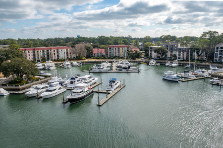 The very beautiful town of Hilton Head Island, South Carolinaのeditorial素材