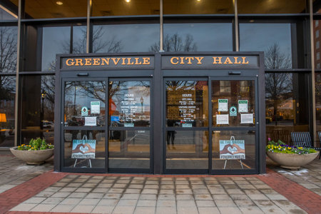 A government building in Greenville, South Carolinaのeditorial素材