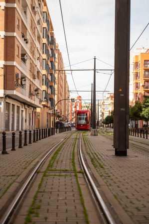 Metro of the city of Valencia capital of the Valencian Communityのeditorial素材