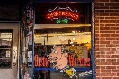 A pub and sandwich shop in Tucson, Arizonaのeditorial素材