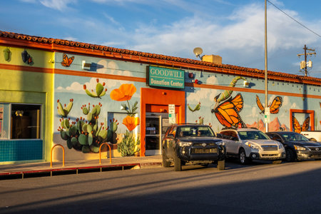 A big contribution area along Tucson, Arizonaのeditorial素材