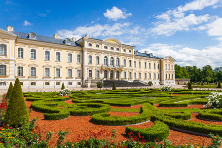 Rundale Palace. Palace made in baroque styleのeditorial素材