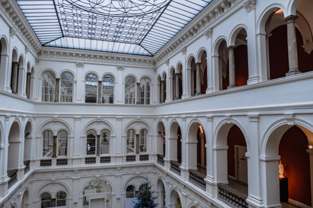 Wroclaw national museum ,interior viewのeditorial素材