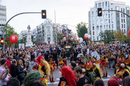 Madrid, Spain Octoberber 08, 2022 Festival Hispanidades 2022.のeditorial素材